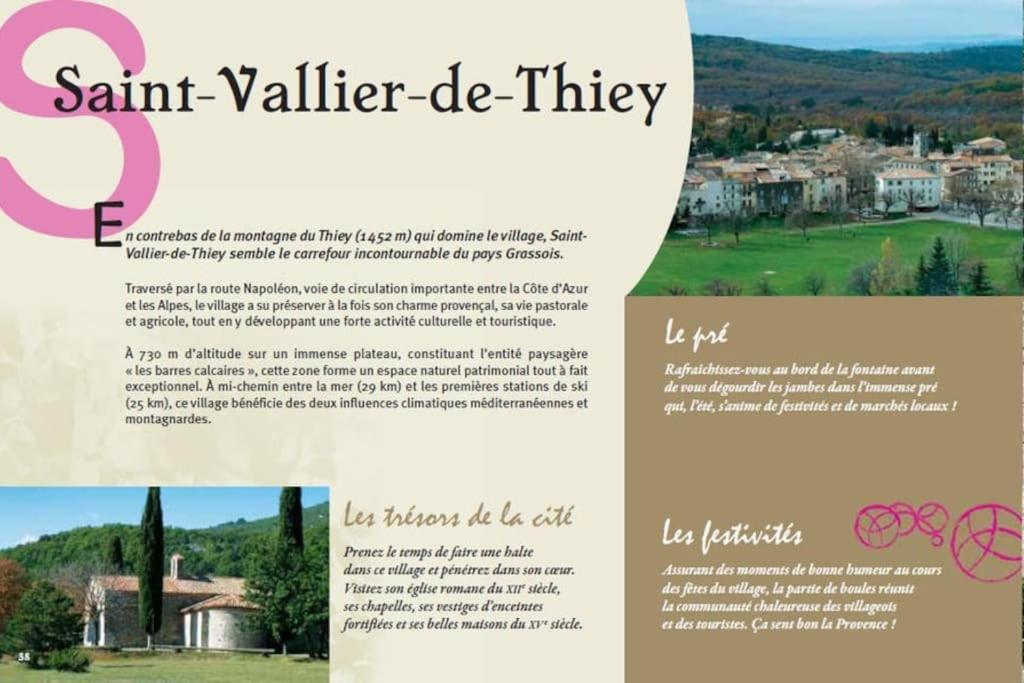 La Casetta Du Village, Calme Et Exterieur Saint-Vallier-de-Thiey Kültér fotó